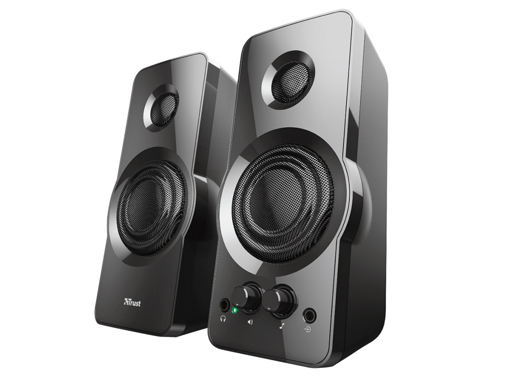 ALTAVOCES TRUST ORION 2.0 POTENCIA MAXIMA 36W ESTEREO CONTROL DE VOLUMEN Y CONEXION AURICULARES USB COLOR NEGRO