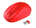 [20787] RATON TRUST PRIMO INALAMBRICO 1000/1600 DPI NANO RECEPTOR USB 2,4 GHZ COLOR ROJO