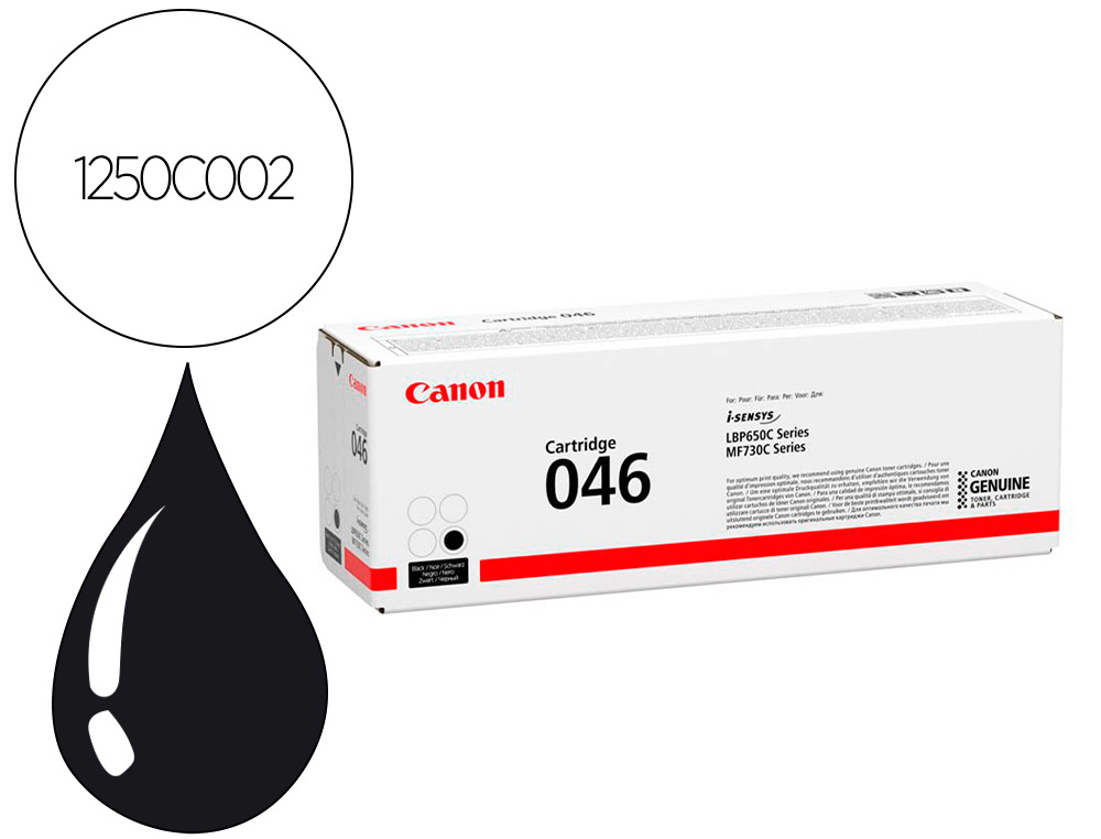 TONER CANON 046BK LBP650 MFC730 NEGRO