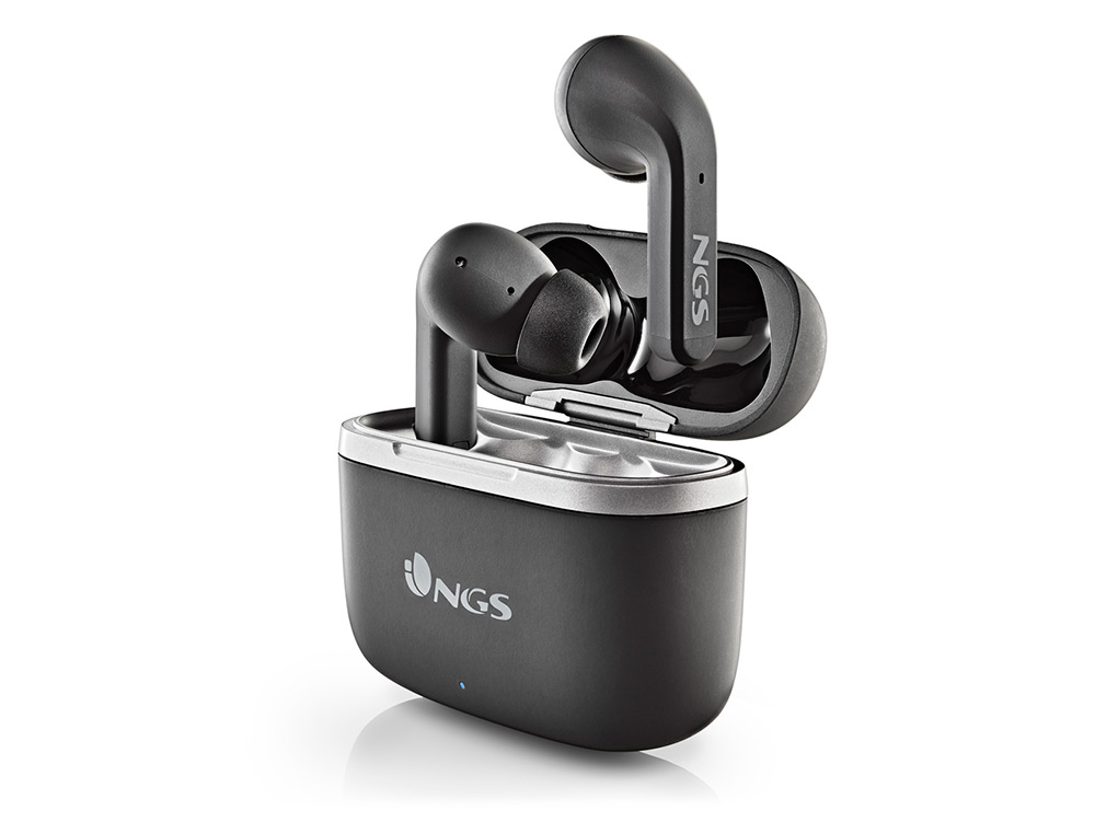 AURICULAR NGS ARTICA CROWN INALAMBRICO ALCANCE 10 M BASE DE CARGA CONTROL TACTIL AUTONOMIA 32 HORAS USB-C