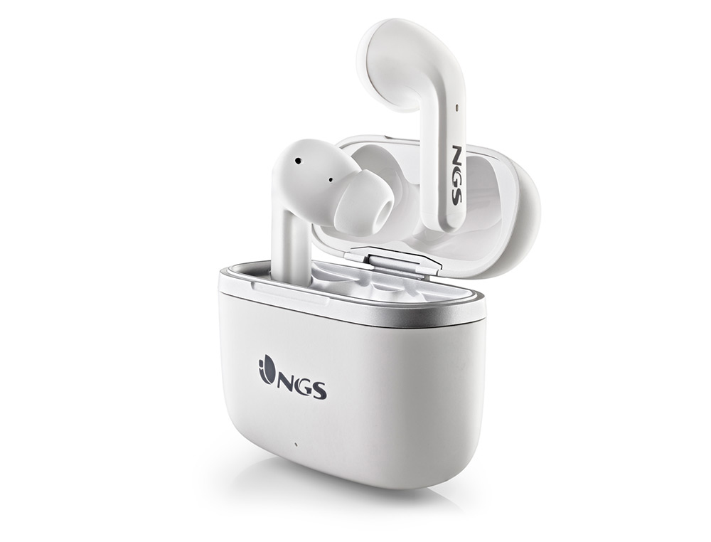 AURICULAR NGS ARTICA CROWN INALAMBRICO ALCANCE 10 M BASE DE CARGA CONTROL TACTIL AUTONOMIA 32 HORAS USB-C