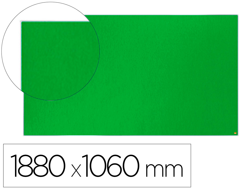 TABLERO DE ANUNCIOS NOBO IMPRESSION PRO FIELTRO VERDE FORMATO PANORAMICO 85\" 1880X1060 MM