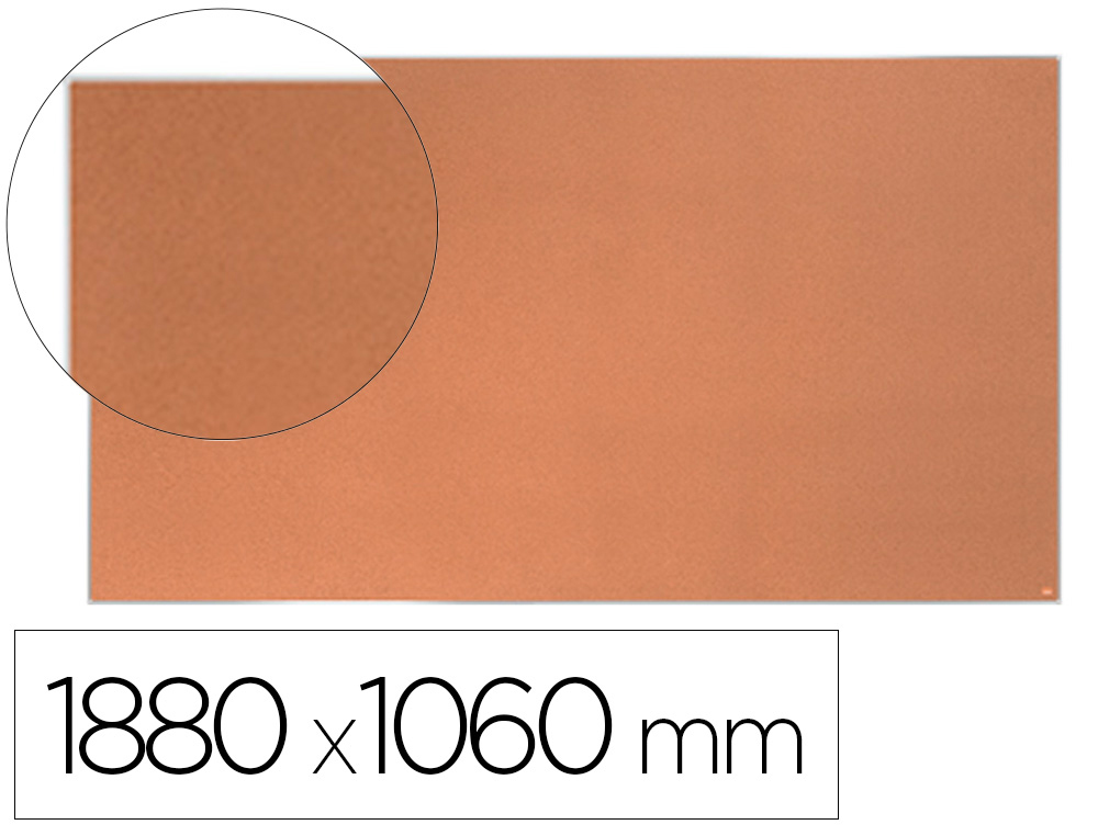 TABLERO DE ANUNCIOS NOBO IMPRESSION PRO CORCHO FORMATO PANORAMICO 85\" 1880X1060 MM