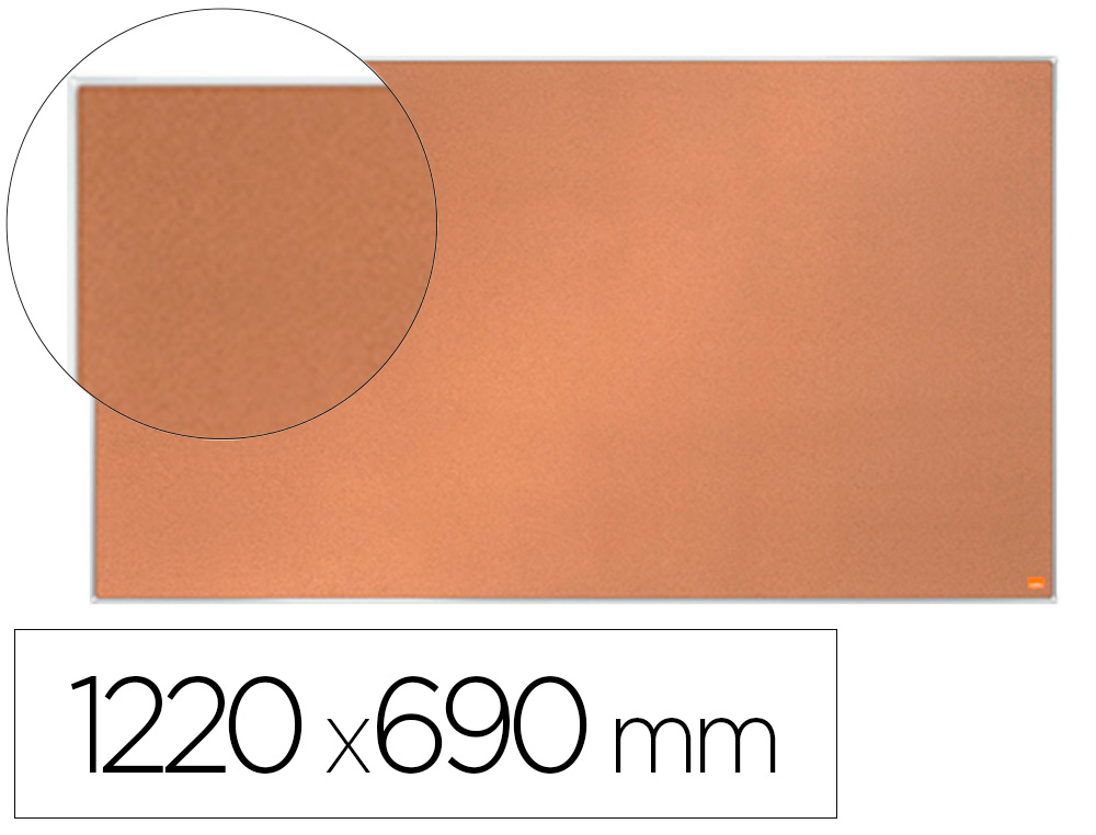 TABLERO DE ANUNCIOS NOBO IMPRESSION PRO CORCHO FORMATO PANORAMICO 55\" 1220X690 MM