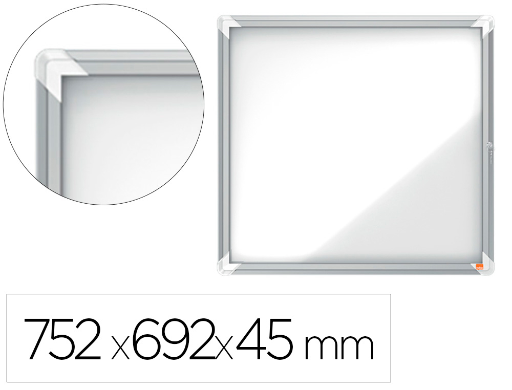 VITRINA DE ANUNCIOS NOBO PREMIUM PLUS MAGNETICA DE EXTERIOR 6 X DIN A4 752X692X45 MM