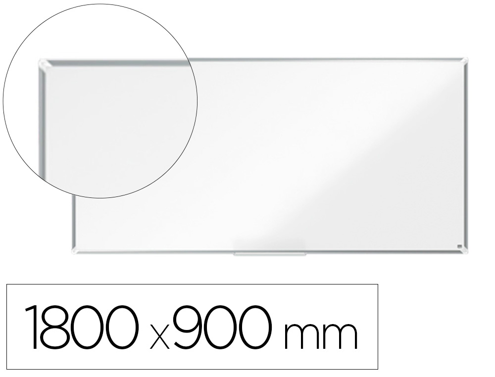 PIZARRA BLANCA NOBO PREMIUM PLUS ACERO LACADO MAGNETICA 1800X900 MM