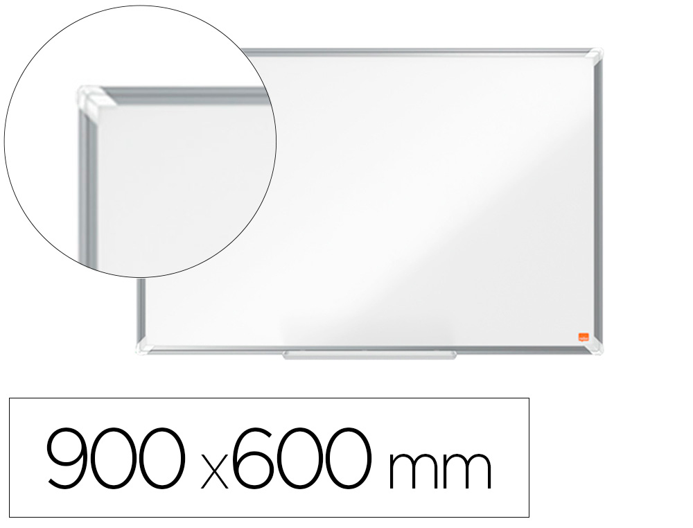 PIZARRA BLANCA NOBO PREMIUM PLUS ACERO LACADO MAGNETICA 900X600 MM