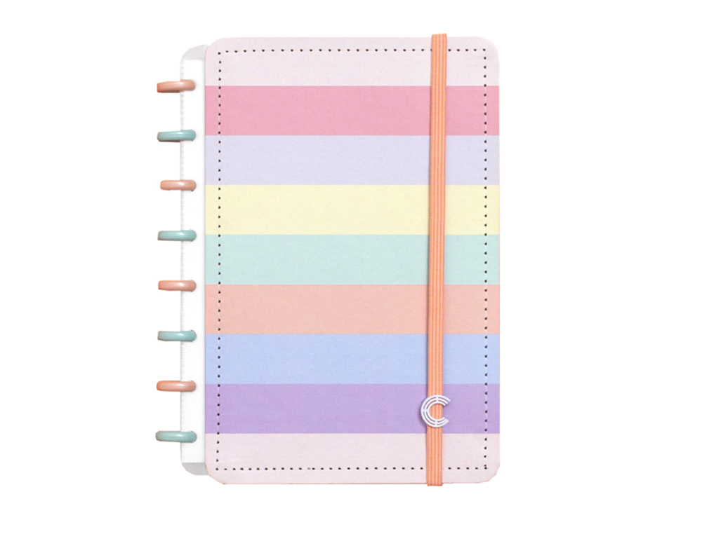 CUADERNO INTELIGENTE DIN A5 TONOS PASTEL ARCOIRIS 220X155 MM