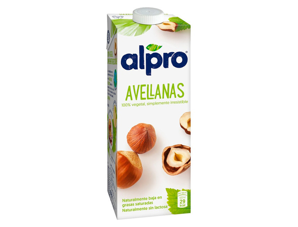 BEBIDA DE AVELLANA ALPRO 100% NATURAL CON CALCIO Y VITAMINAS BRIK DE 1 LITRO