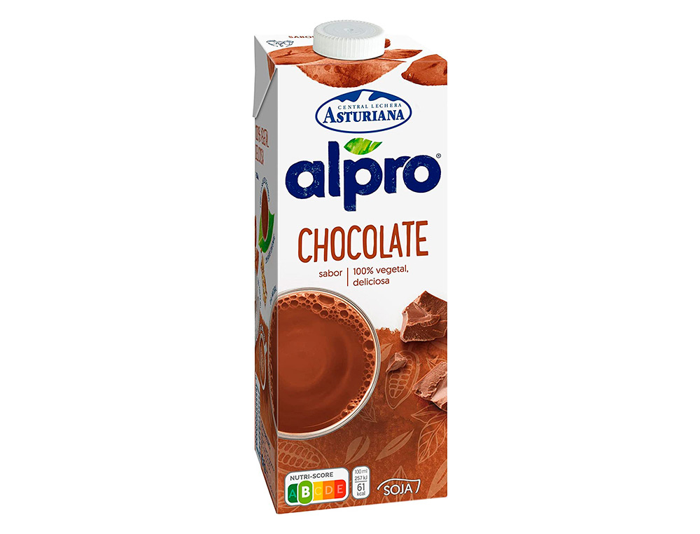 BEBIDA DE SOJA ALPRO ALTA EN PROTEINAS SABOR CHOCOLATE CON CALCIO Y VITAMINAS BRIK DE 1 LITRO