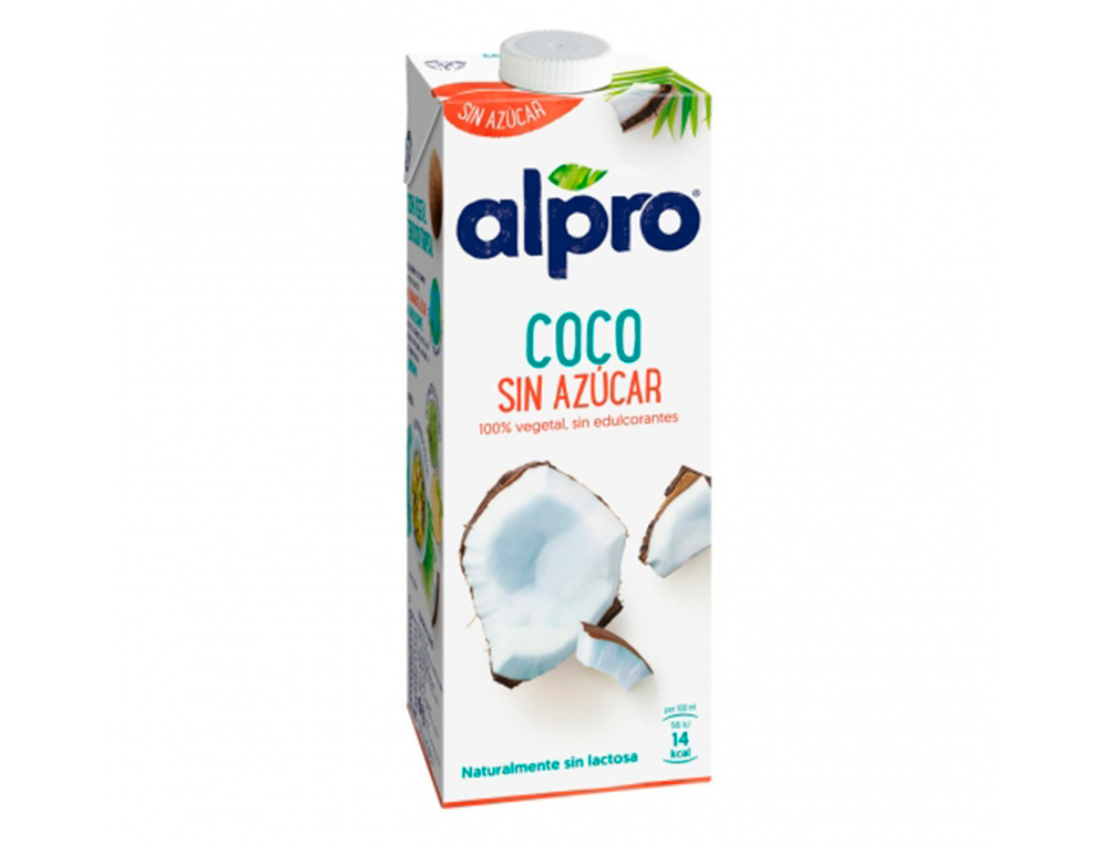 BEBIDA DE COCO ALPRO SIN AZUCAR CON CALCIO Y VITAMINAS BRIK DE 1 LITRO