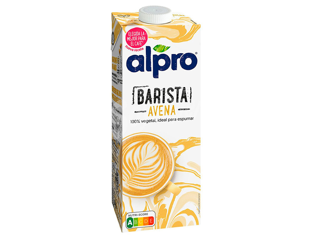 BEBIDA DE AVENA ALPRO 100% VEGETAL ESPECIAL PARA BARISTA CON VITAMINAS BRIK DE 1 LITRO