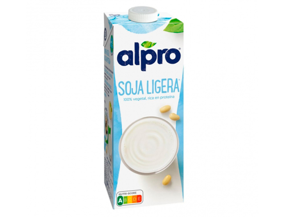 BEBIDA DE SOJA ALPRO LIGERA 100% VEGETAL RICA EN PROTEINA CON CALCIO Y VITAMINAS BRIK DE 1 LITRO