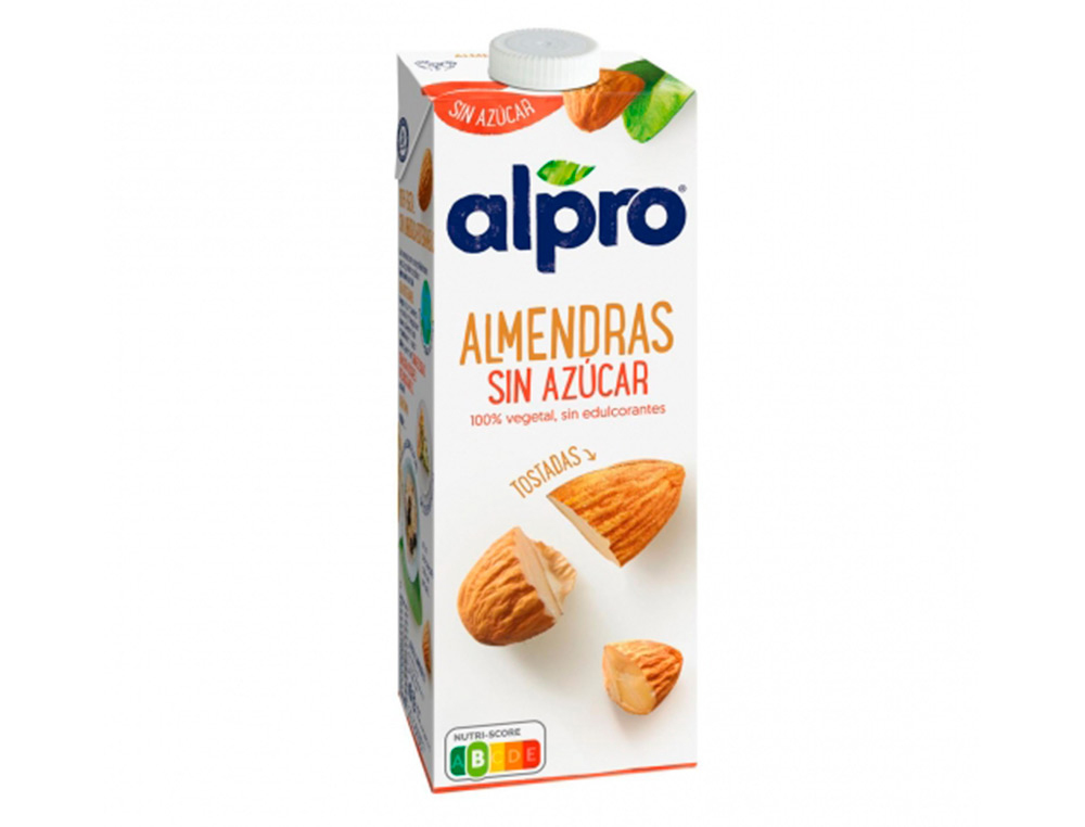 BEBIDA DE ALMENDRA ALPRO 100% VEGETAL SIN AZUCAR CON CALCIO Y VITAMINAS BRIK DE 1 LITRO