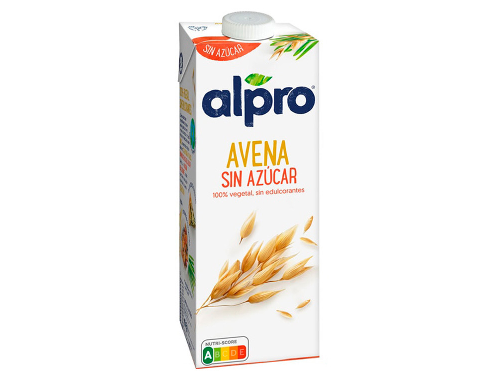 BEBIDA DE AVENA ALPRO 100% VEGETAL SIN AZUCAR CON CALCIO Y VITAMINAS BRIK DE 1 LITRO