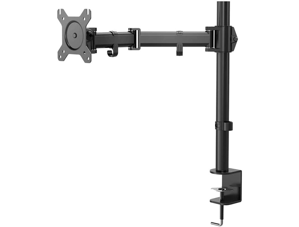 SOPORTE NOX PARA MONITOR 13\"/27\" COMPATIBLE CON VESA 75/100 ALTURA MAXIMA 600 MM HASTA 8 KG COLOR NEGRO