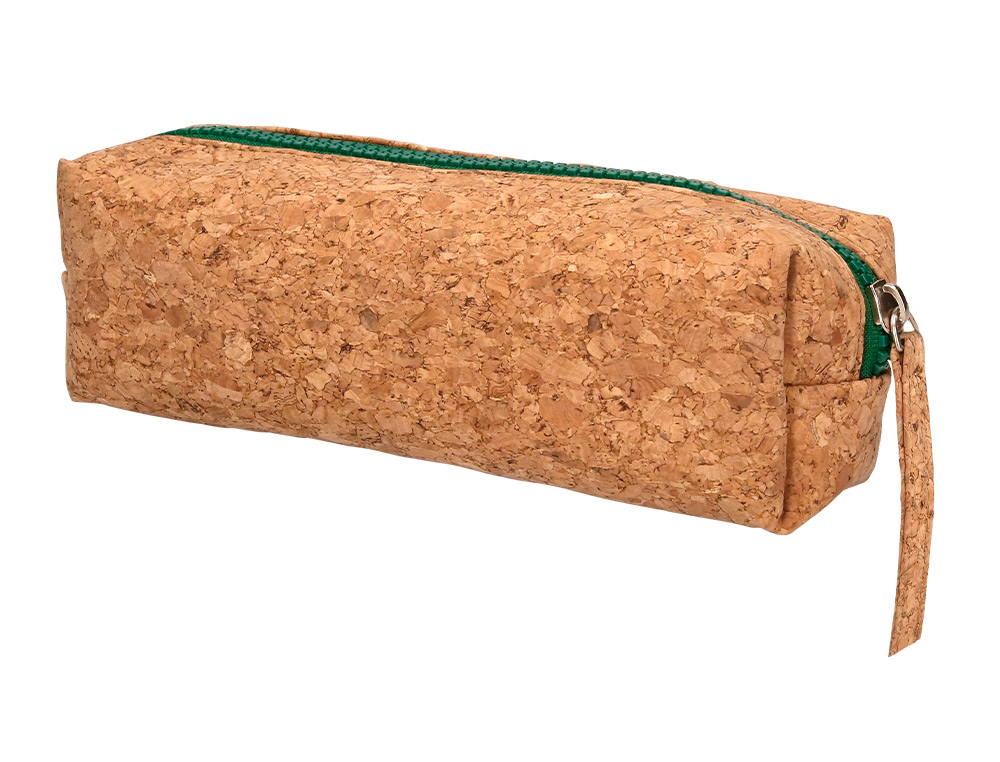 BOLSO ESCOLAR LIDERPAPEL PORTATODO CORCHO RECTANGULAR CREMALLERA DE COLOR 185X55X70 MM