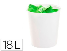 [2001 BL PS] PAPELERA PLASTICO ARCHIVO 2000 ECOGREEN 100% RECICLADA 18 LITROS COLOR BLANCO PASTEL