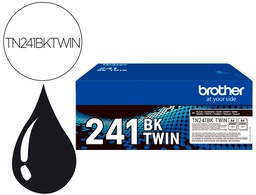 [TN241BKTWIN] TONER BROTHER TN241BKTWIN HL3140 / 3170 / 3150 / DCP9020 / MFC9140 / 9330 / 9340 NEGRO 2500 PAGINAS PACK