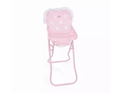 [60406] TRONA CON BANDEJA CARLOTA COLOR ROSA 330X260X600 MM