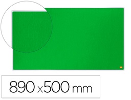 [1915425] TABLERO DE ANUNCIOS NOBO IMPRESSION PRO FIELTRO VERDE FORMATO PANORAMICO 40\&quot; 890X500 MM