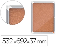 [1902561] VITRINA DE ANUNCIOS NOBO PREMIUM PLUS CORCHO 4 X DIN A4 532X692X37 MM