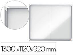 [1902609] VITRINA DE ANUNCIOS NOBO PREMIUM PLUS MAGNETICA CON PUERTA CORREDERA 15 X DIN A4 1300X1120X920 MM