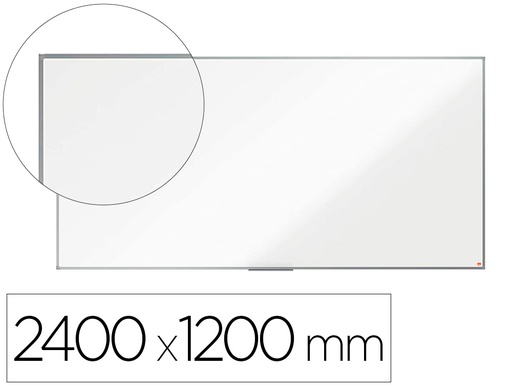 [1915454] PIZARRA BLANCA NOBO PREMIUM PLUS MELAMINA 2400X1200 MM