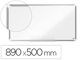 [1915371] PIZARRA BLANCA NOBO PREMIUM PLUS ACERO LACADO FORMATO PANORAMICO 40\&quot; MAGNETICA 890X500 MM
