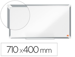 [1915370] PIZARRA BLANCA NOBO PREMIUM PLUS ACERO LACADO FORMATO PANORAMICO 32\&quot; MAGNETICA 710X400 MM