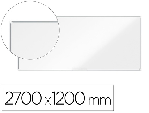 [1915152] PIZARRA BLANCA NOBO PREMIUM PLUS ACERO VITRIFICADO MAGNETICA 2700X1200 MM
