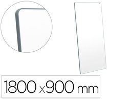 [1915563] PIZARRA BLANCA NOBO MOVE&amp;MEET EXTRAIBLE Y PORTATIL MARCO GRIS DOBLE CARA MAGNETICA 1800X900 MM