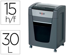 [2021515MEU] DESTRUCTORA DE DOCUMENTOS REXEL MOMENTUM EXTRA P515+ CAPACIDAD CORTE 15 H P5 DESTRUYE GRAPAS CLIPS CD Y