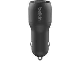 [CCB001BTBK] CARGADOR PARA COCHE BELKIN CCB001BTBK DOBLE USB-A 24W 12W X2 COLOR NEGRO