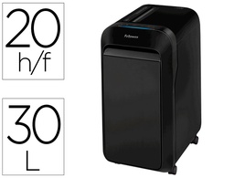 [5502601] DESTRUCTORA DE DOCUMENTOS FELLOWES LX-220 CAPACIDAD DE CORTE 20 H SEGURIDAD P4 DESTRUYE GRAPAS CLIPS Y