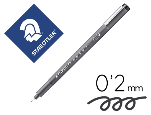 [308 02-9] ROTULADOR STAEDTLER CALIBRADO MICROMETRICO 308 NEGRO 0,2 MM RESISTENTE AL AGUA