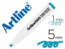[EK660B AP] ROTULADOR ARTLINE FLUORESCENTE EK-660 AZUL PASTEL PUNTA BISELADA