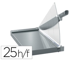 [90240000] GUILLOTINA DE PALANCA LEITZ PRECISION OFFICE PRO A3 BASE CRISTAL LONGITUD CORTE 457 MM CAPACIDAD DE CORTE 25 HOJAS