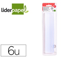 [PG14] BARRA TERMOFUSIBLE LIDERPAPEL DE 11 MM DE DIAMETRO X 200 MM DE LARGO BLISTER DE 6 UNIDADES