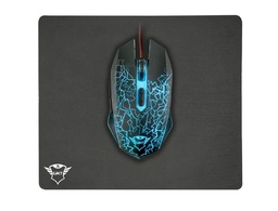 [22736] PACK ALFOMBRILLA + RATON OPTICO TRUST GAMING GXT783 IZZA MOUSE &amp; PAD 2400 DPI 6 BOTONES