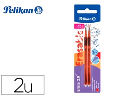 [9566324] RECAMBIO ROLLER PELIKAN ERASE 2.0 COLOR ROJO BLISTER DE 2 UNIDADES