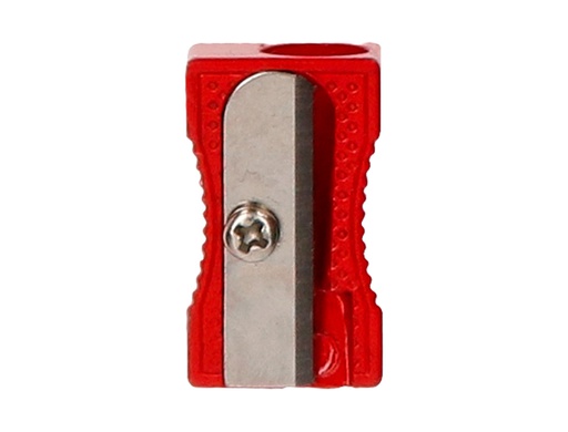 [SA15] SACAPUNTAS LIDERPAPEL METALICO CUÑA 1 USO COLOR ROJO