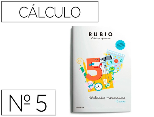 [HM5] CUADERNO RUBIO HABILIDADES MATEMATICAS + 5 AÑOS