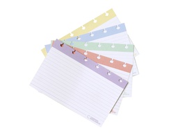 [CIFI1001] FICHAS PAUTADAS CUADERNO INTELIGENTE COLORES SURTIDOS PACK DE 50 UNIDADES