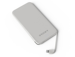 [GR-PBK-AP4000-C01] BATERIA EXTERNA GROOVY 4000MAH PARA DISPOSITIVOS APPLE LIGHTNING COLOR BLANCO