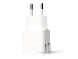 [GR-SCH-2X24A-C01] CARGADOR DE PARED GROOVY 2 USB COLOR BLANCO