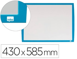 [2104176] PIZARRA BLANCA NOBO MAGNETICA MARCO AZUL 430X585 MM