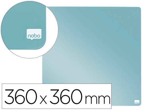 [1915624] PIZARRA NOBO MAGNETICA PARA EL HOGAR COLOR GRIS 360X360 MM