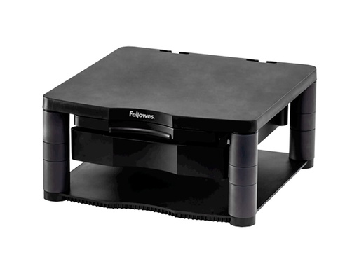[9169501] SOPORTE FELLOWES PARA MONITOR PLUS AJUSTABLE EN 5 ALTURAS 64 MM A 165 MM HASTA 36 KG COLOR GRAFITO 165X335X344 MM