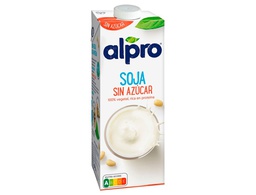 [139251] BEBIDA DE SOJA ALPRO 100% VEGETAL SIN AZUCAR RICA EN PROTEINAS CON CALCIO Y VITAMINAS BRIK DE 1 LITRO